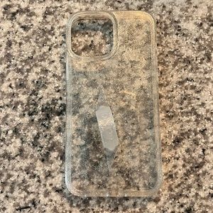 iPhone 13 Pro Max Loopy Clear Sparkle Silver Case